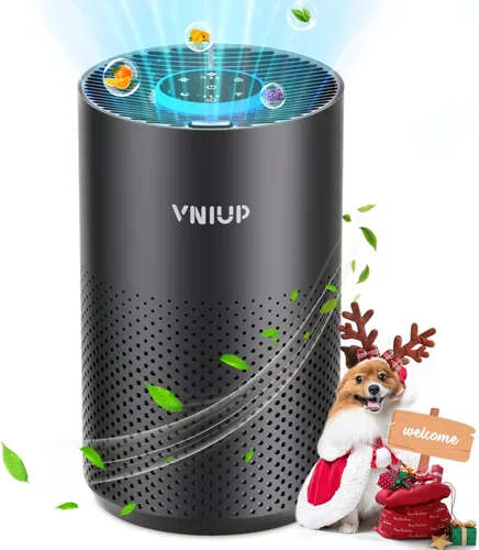 Purificadores de aire para dormitorio y hogar de hasta 1350 pies cuadrados, purificadores de aire VNIUP H14 True HEPA para habitación, con función