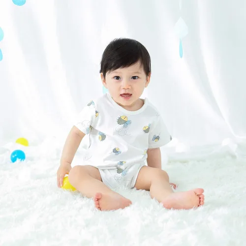 Miniatura 2 de pureborn Mameluco de algodón súper suave para bebés niños y niñas de 0 a 24 meses