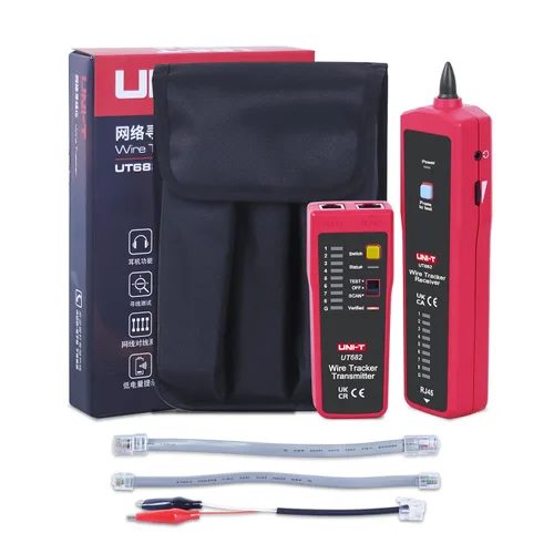 Miniatura 7 de UNI-T Kit de sonda de tono de seguimiento de alambre de red Probador Línea de teléfono de mano RJ11 RJ45 Buscador de cable de alimentación