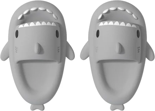 Miniatura 4 de ChayChax- Sandalias con diseño de tiburónnubecaricatura antideslizantes de punta abierta para niños y niñas, muy cómodas, bonitas, suela gruesa