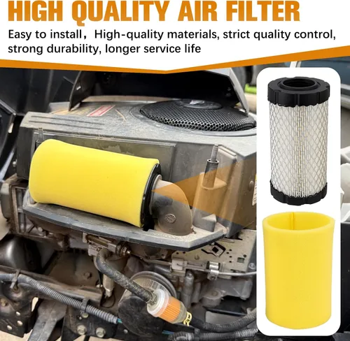 Miniatura 7 de 793569 793685 Filtro de aire para B&S 4241 5415 John Deere GY21055 MIU11511 LA125 LA115 E110 D120 115 110 100 para Bad Boy 063-4026-00 con Paquete