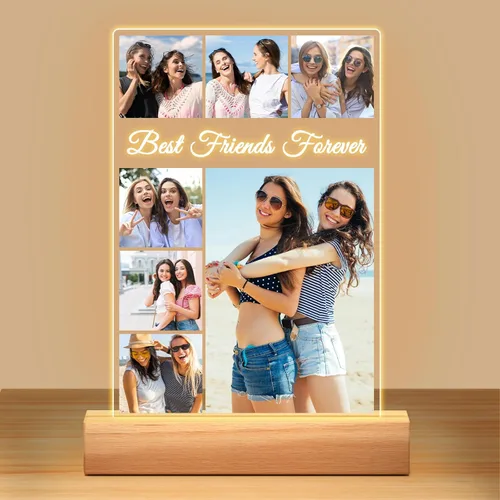 Miniatura 16 de Marcos de fotos personalizados con foto, marco de fotos personalizado con luz nocturna, marco de fotos personalizado, regalos personalizados de 5