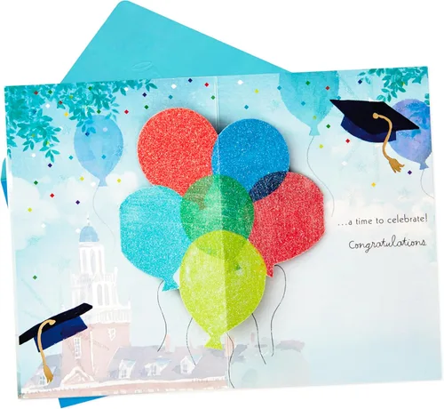 Miniatura 3 de Hallmark Tarjeta de graduación desplegable de Paper Wonder (A Time to Celebrate)