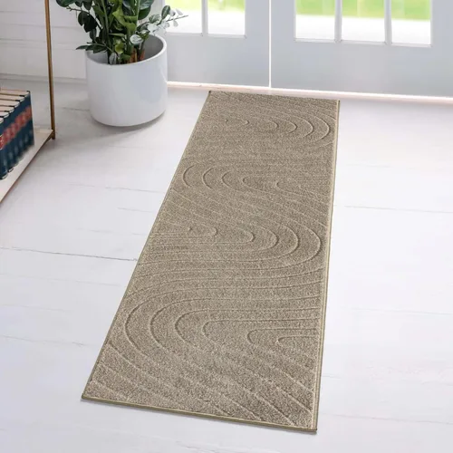 Miniatura 12 de LUXE WEAVERS Alfombra de Área Moderna Geométrica de Ondas Beige 2x3