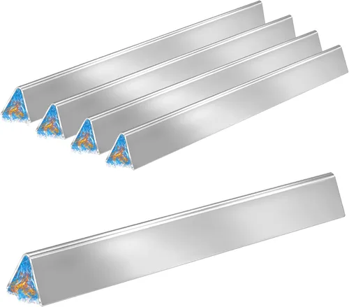 Miniatura 14 de GasSaf Barras aromatizantes de 17.5 pulgadas para Weber Genesis 300 E310 E20 E330, barras aromatizantes 7620 7621 para parrillas Weber Genesis 300