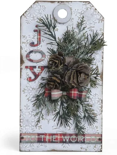 Miniatura 3 de Troqueles de Navidad para hacer tarjetas de álbumes de recortes, troqueles de corte de metal con aguja de pino, hojas de árbol de Navidad, troqueles