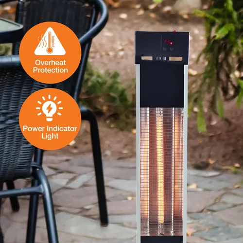 Miniatura 6 de Lifesmart Calentador de torre infrarrojo para exteriores, calor suplementario para garaje, terraza, patio, calentador eléctrico portátil