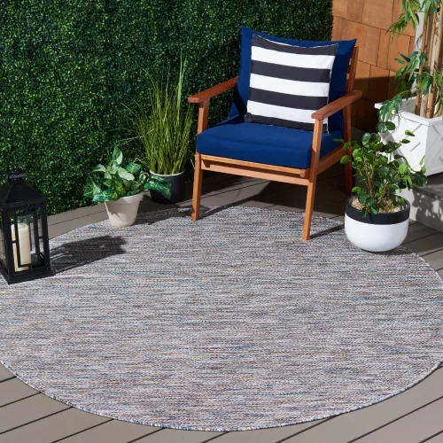 Miniatura 39 de SAFAVIEH Courtyard Collection CY8520 - Alfombra decorativa sólida para interiores y exteriores, impermeable, fácil limpieza, 2 x 3 pies 7 pulgadas