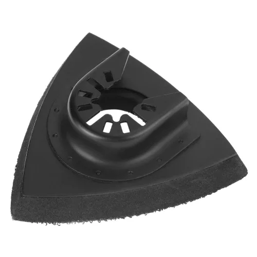 Miniatura 6 de Almohadillas de lijado oscilantes, 82 piezas universales triangulares y hojas de papel de lija de dedo con soportes de acero al carbono para lijado