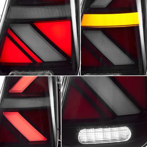 Miniatura 3 de Ensamble de luces traseras VLAND Compatible con BMW Mini R50 R52 R53 2001-2006, lámpara trasera Union Jack con DRL dinámico, luz trasera con señal