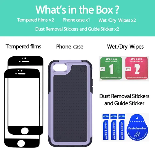 Miniatura 295 de Jeylly Funda para iPhone SE/Funda para iPhone 5S, Exterior de Plástico Duro que Absorbe Golpes + Interior de Silicona de Goma Defensor contra