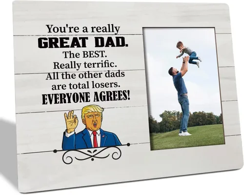 Miniatura 11 de Regalos para papá: placa de marco de fotos, feliz día del padre, divertido marco de fotos, regalo ideal para papá de hija o hijo