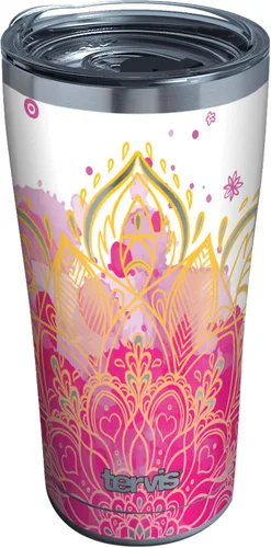 Miniatura 11 de Tervis Vaso aislado de doble pared con aislamiento de flor de loto de yoga hecho en Estados Unidos mantiene las bebidas frías y calientes, 16 onzas