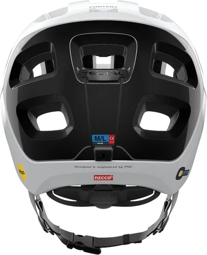 Miniatura 4 de POC, Tectal Race MIPS - Casco de bicicleta de montaña para senderos y paseos de montaña Hidrógeno Blanco/Uranio Negro