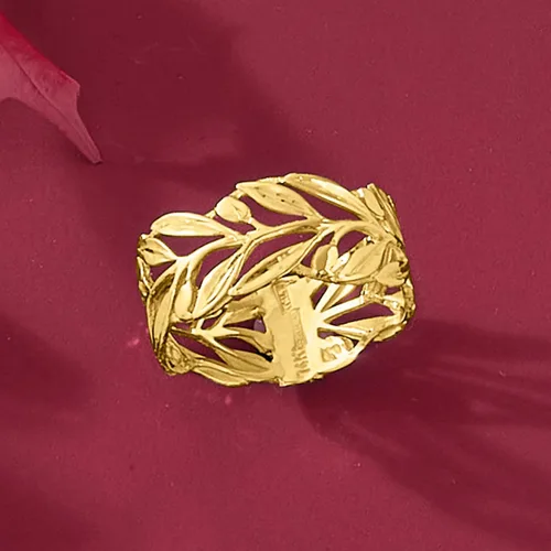 Miniatura 4 de Ross-Simons Anillo italiano de oro amarillo de 14 quilates, Oro, no conocido
