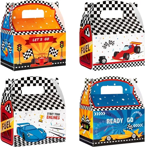 Miniatura 12 de WERNNSAI Paquete de 12 cajas de regalo de fiesta de cumpleaños, decoraciones de fiesta de feliz cumpleaños, cajas de dulces para niñas y niños