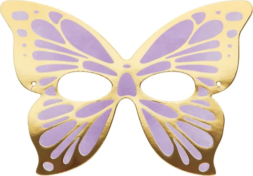 Miniatura 4 de Máscaras de papel de mariposa dorada, 8