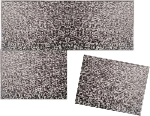 Miniatura 8 de Retro-Art 703535 - Paneles de pared para cocina, paquete de 10 unidades, rústicos metálicos de panal de pared en plata, PVC, 24.5 x 18.5, cubierta