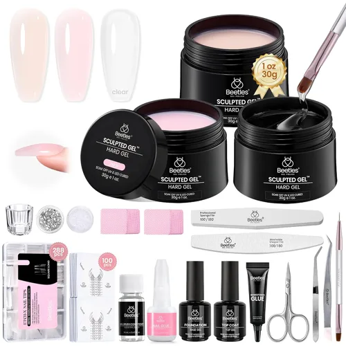 Miniatura 14 de Beetles - Gel Constructor Rosa Nude Gel Esculpido de Alta Dureza para Extensión de Uñas Reparación de Roturas Protección Duradero para Hogar Salón