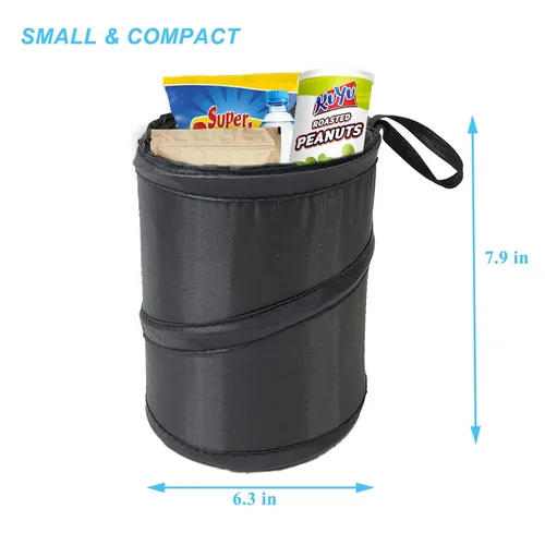 Miniatura 4 de KITBEST - Bote de basura pequeño, portátil y plegable para automóvil, organizador de auto [2 unidades]