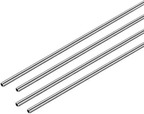 Miniatura 18 de uxcell Tubo redondo de acero inoxidable 304 0.079 in OD 0.012 in espesor de pared 9.843 in longitud tubo recto sin costura 4 piezas