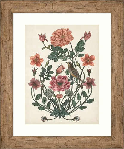 Amanti Art Framed Wall Art Print 24x20 Treasures of the Earth I by Melissa Wang, Flowers Wall Art, Vintage Decor, Small Poster Painting Artwork for