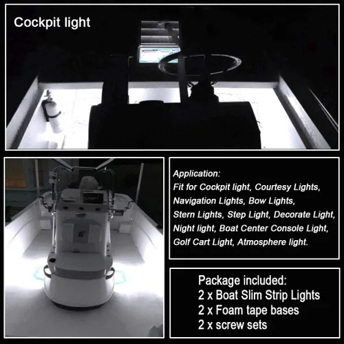 Miniatura 7 de Shangyuan - Tira de luces LED marinas, tira de luces de cortesía, iluminación led marina, luces de cortesía para barco, tira de luces de 12 voltios
