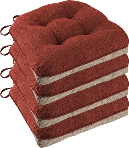 Miniatura 21 de Cojines Antideslizantes para Sillas de Comedor Juego de 4 Cojines para Sillas de Cocina 18"x18"x3" Cojines para Sillas Acolchados Cómodos y Suaves
