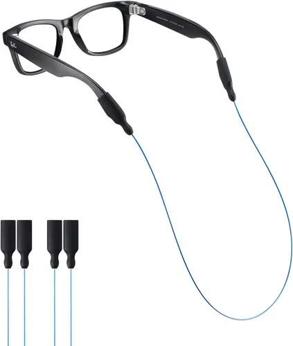 Miniatura 12 de Correa de lentes de sol para lentes Meta RayBan, patillas gruesas, correas para gafas, cordones para hombres, mujeres y niños, soportes para gafas