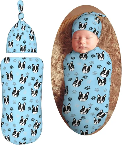 Miniatura 12 de Lindo patrón de dibujos animados de dinosaurios para recién nacido, manta para envolver con gorro, suave saco de dormir para bebé, elástico