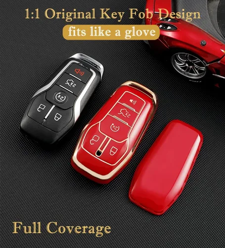 Miniatura 3 de Funda para llavero Ford, funda de protección completa de TPU suave premium para Ford Fusion Mustang F150 Edge Explorer Lincoln MKZ MKC MKX Smart