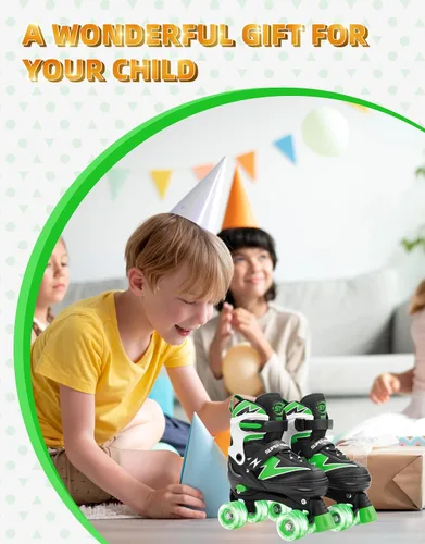 Miniatura 7 de SUPER YOUNGSTER Patines ajustables para niños, patines para niños de 5 a 8 años, patines para niñas de 8 a 12 años con ruedas iluminadas, patines