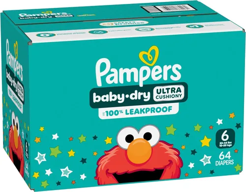 Miniatura 12 de Pampers Pañales - Baby Dry - Tamaño 6, 64 unidades, pañal desechable absorbente para bebés (el embalaje puede variar)