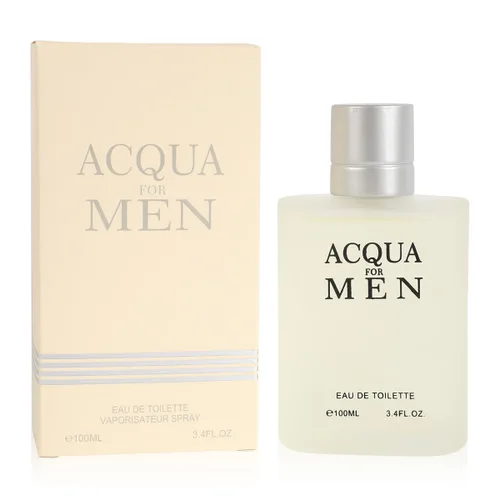 Acqua Spray Eau de Toilette para hombre – Perfume fresco cítrico acuático para hombre con bergamota y notas de mar – 3.4 fl oz/3.4 fl oz