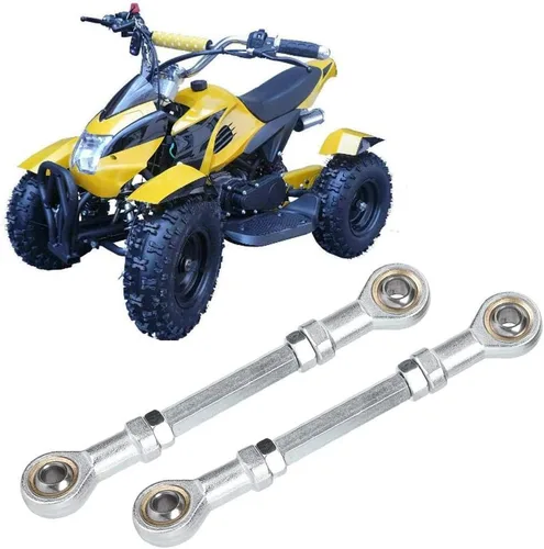 Miniatura 4 de Juego de 2 piezas de dirección y suspensión de 5.906 in, 6.693 in y 0.315 in, kit de barra de dirección de rótula ATV Kart, compatible con mini kart