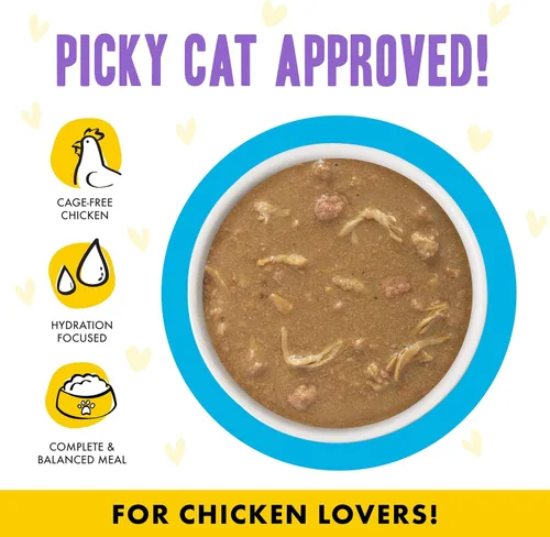 Miniatura 3 de Weruva B.F.F. OMG - Best Feline Friend Oh My Gravy!, Chicken Cloud 9 con pollo en salsa, lata de 2.8 onzas (paquete de 12)