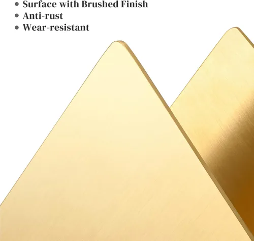 Miniatura 4 de Servilletero dorado de acero inoxidable, moderno dispensador de servilletas de cóctel triangular, organizador para encimeras de cocina, mesas