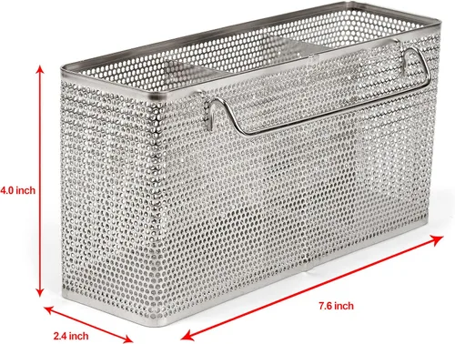 Miniatura 2 de LENITH Soporte perforado para utensilios de cocina con ganchos, almacenamiento de acero inoxidable 304 para organizador, apto para lavavajillas