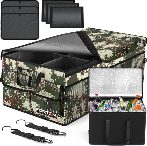 Miniatura 8 de FORTEM Organizador de maletero para SUV, organizador de maletero de automóvil, almacenamiento plegable, accesorios de coche para mujeres y hombres