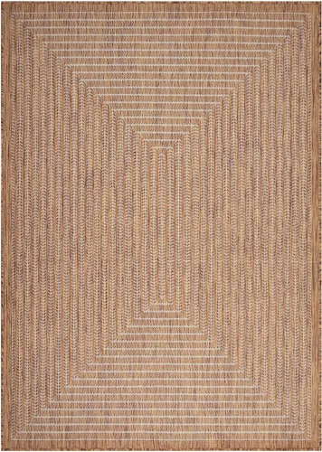 Miniatura 2 de Adiva Rugs Alfombra de área para interiores y exteriores, resistente a la intemperie, fácil de limpiar, resistente a las manchas para comedor, patio