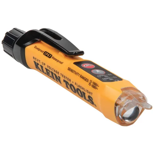 Miniatura 15 de Klein Tools CL120VP Kit de prueba de voltaje eléctrico con medidor de abrazadera, tres probadores, cables de prueba, bolsa