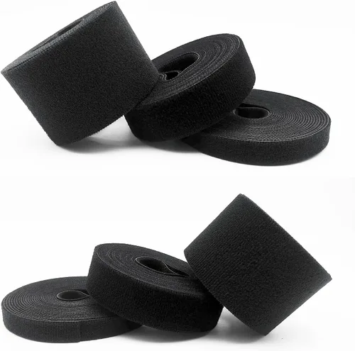 Miniatura 5 de Matenf Correas de gancho y bucle de doble cara, autosujetables, de 1/2 pulgada, cortadas a medida, resistentes, correas de cable de envoltura