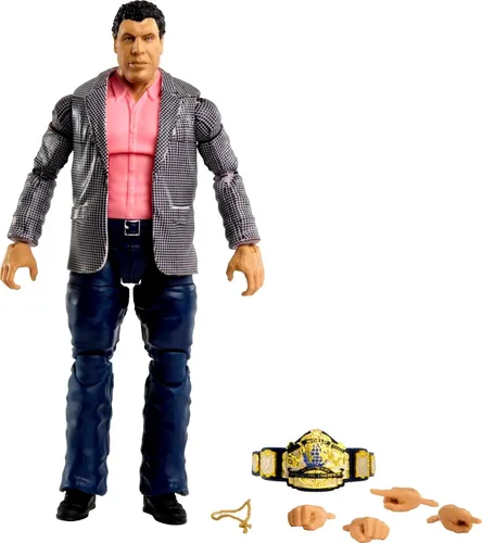 Miniatura 7 de Mattel WWE "Stunning" Steve Austin Elite Collection Figura de acción con accesorios, articulación y detalles realistas, 6 pulgadas