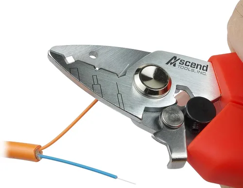 Miniatura 4 de Ascend Tools Pelacables de fibra óptica de tres orificios de 5,5 pulgadas para empalme de cables, preparación de cables, chaqueta de pelado, búfer