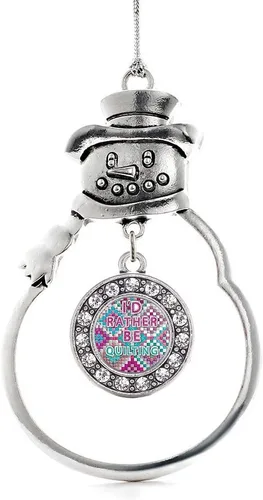 Miniatura 194 de Inspired Silver - Roller Queen - Adorno de Navidad plateado - Adorno circular para árbol de Navidad con circonita cúbica - Decoración colgante