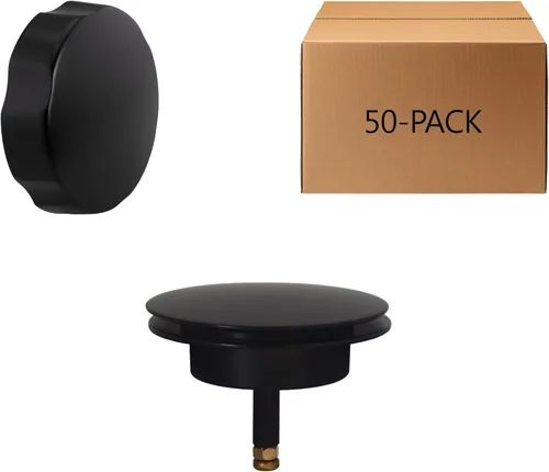 Miniatura 17 de Westbrass D50TE-12A - Moldura de repuesto estándar de 1-1/2 pulgadas para ensamblajes de desagüe de baño de accionamiento por cable, bronce antiguo