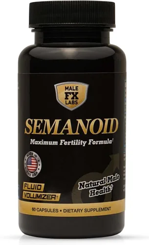 SEMANOID (60 cápsulas) Fórmula máxima de fertilidad y voluminizador de semen - Ingredientes avanzados de fertilidad y mezcla de vitaminas prenatales