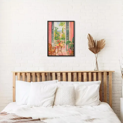 Miniatura 4 de Póster de pintura al óleo colorida de ventana abierta, arte de pared abstracto impresionista famoso y moderno, impresiones de lienzo estético