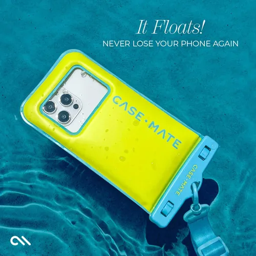Miniatura 5 de Case-Mate Funda impermeable IP68 para teléfono – Funda flotante impermeable con cordón cruzado – Esenciales de viaje para playa y cruceros – CITRUS