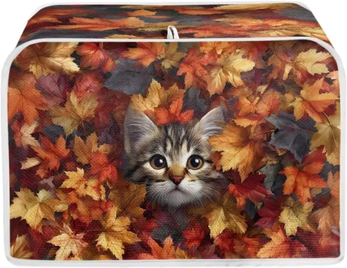 Miniatura 28 de Fundas para tostadoras, resistentes a las manchas, ligeras, a prueba de polvo, compatibles con la mayoría de las tostadoras de 2 rebanadas